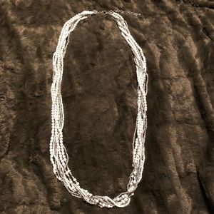 Long White/Silver Chico’s Necklace
